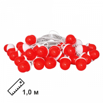 Сигнальная гирлянда из фонарей ФС-12 с шагом 1,0 м