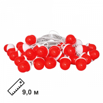 Сигнальная гирлянда из фонарей ФС-12 с шагом 9,0 м